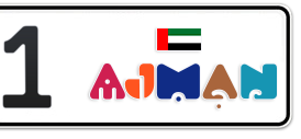 Ajman Plate number C 79Y1 for sale - Short layout, Dubai logo, Сlose view