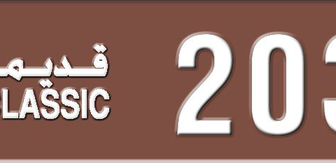 Sharjah Plate number 3 2035 for sale - Short layout, Dubai logo, Сlose view