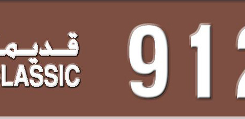 Sharjah Plate number  * 9123 for sale - Short layout, Dubai logo, Сlose view