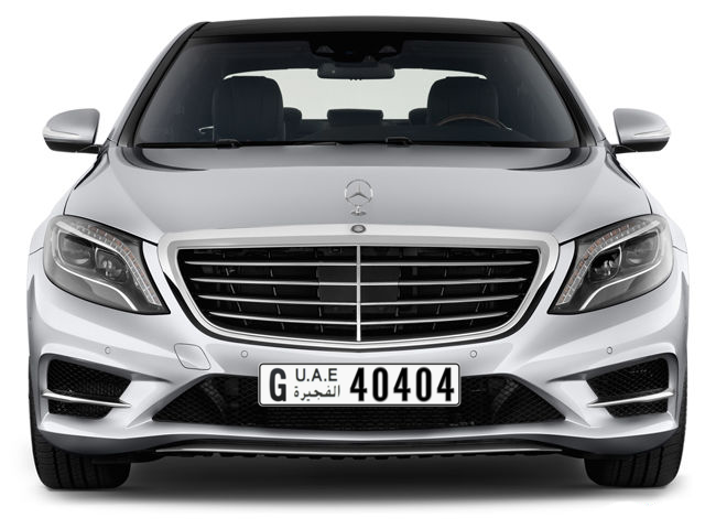 Fujairah Plate number G 40404 for sale - Long layout, Full view