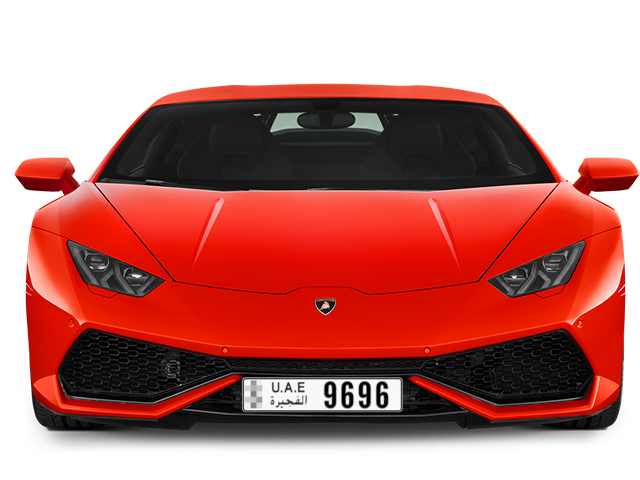 Fujairah Plate number  * 9696 for sale - Long layout, Full view